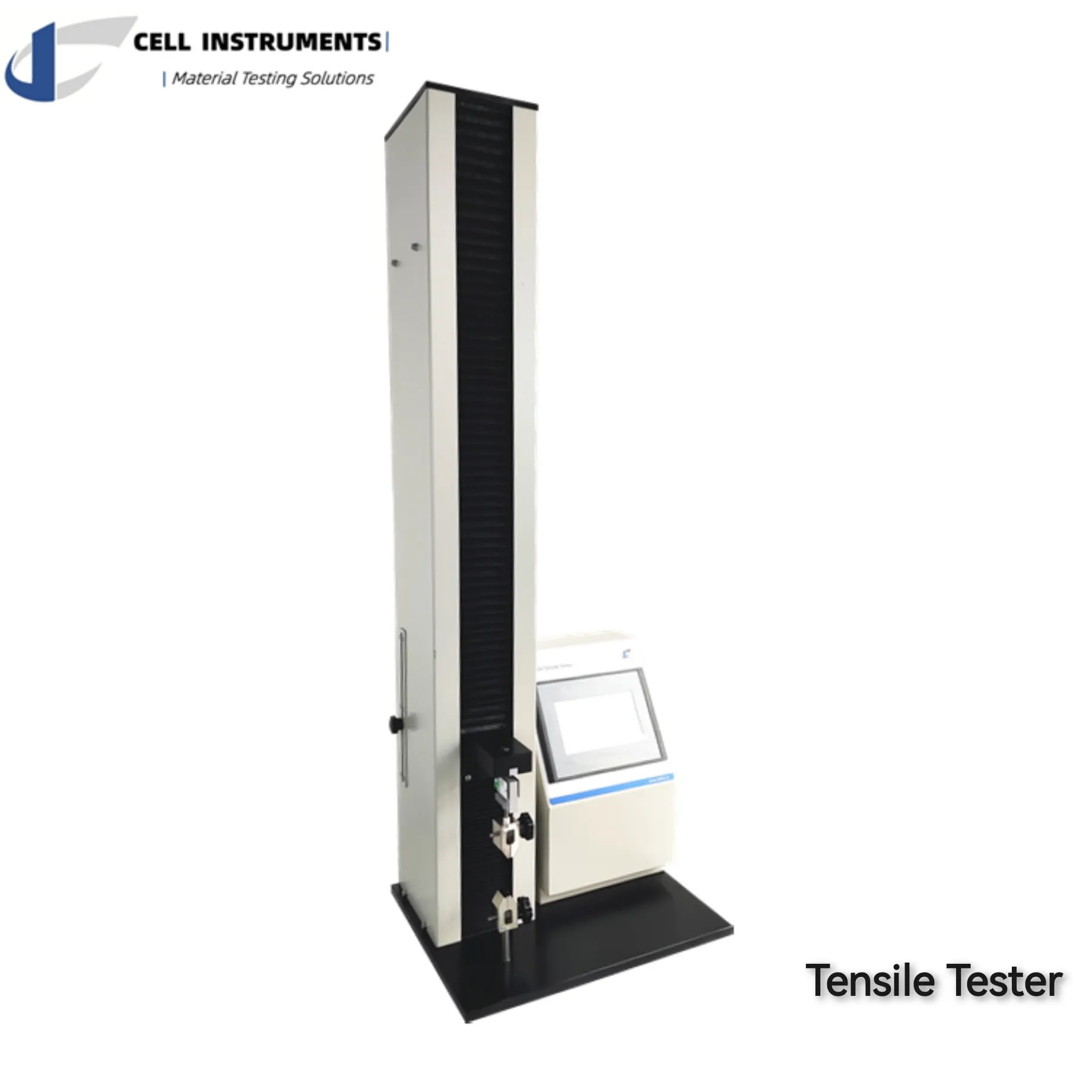 Tensile tester for plastic tensile strength test.